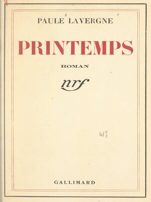 cover image of Printemps